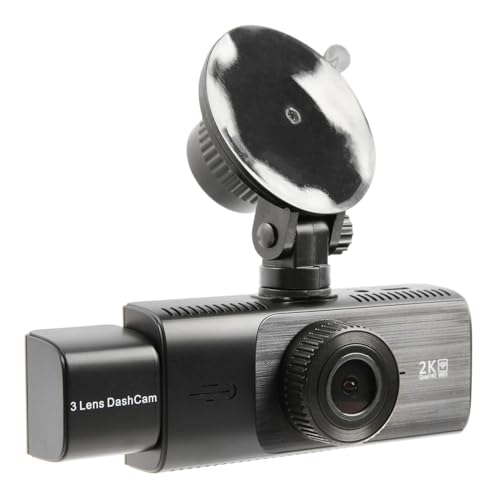 USARemote Dash Cam WDR 1440P+1080P+1080P 3Channel 3.16 pulga