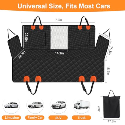Hards Bottom Back Seat Extender for Dogs, Truck Back Seat Ex