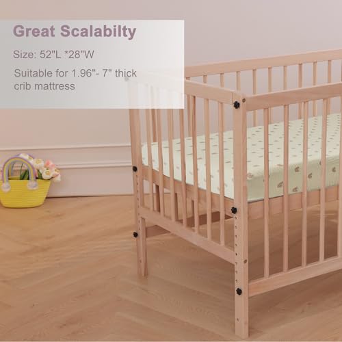 Zdolmy Sábanas de muselina para cuna para niña y niño, paquete de 2 sá