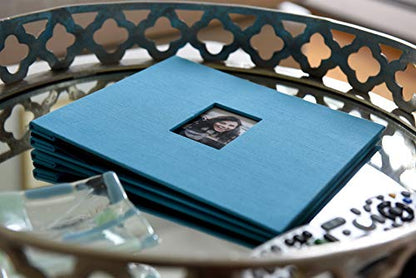 Zink Álbum de fotos cubierto de tela de 8 x 8 pulgadas con v