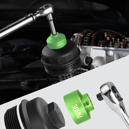 Llave de enchufe de filtro de aceite de 1.417 in para Ford F