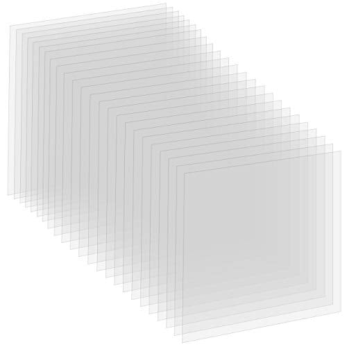Paquete de 24 hojas de plantillas de Mylar transparentes de