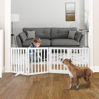 ZJSF Puerta plegable para perros de interior para casa, puer