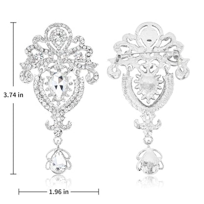 YARIEW Broches para mujer, broche de diamantes de imitación