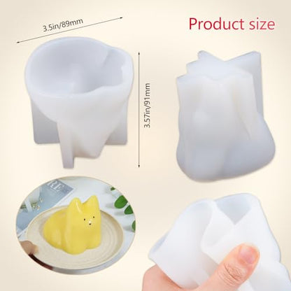 ZORZA 1 molde de silicona para gatos, molde de gelatina de l