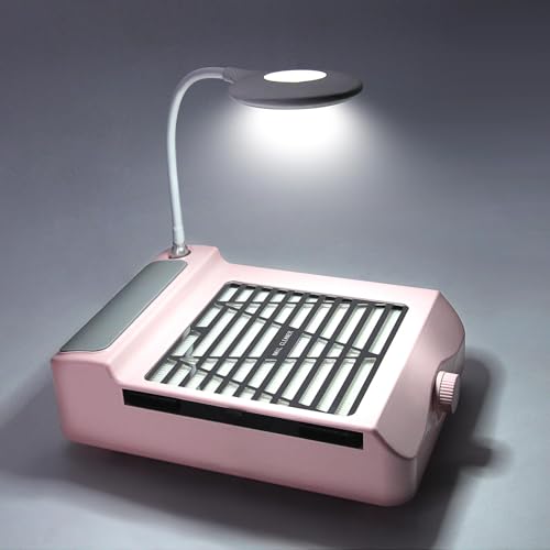 AONOLOVO Colector de polvo de uñas, succión ajustable, colec