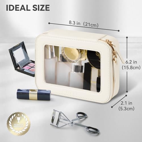 Prite Bolsa de maquillaje transparente, estuche organizador