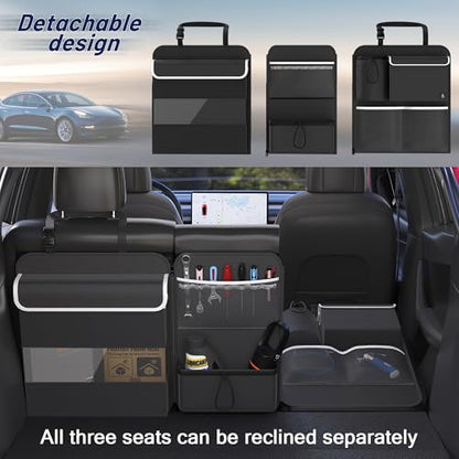 Organizador de maletero para asiento trasero, organizador de