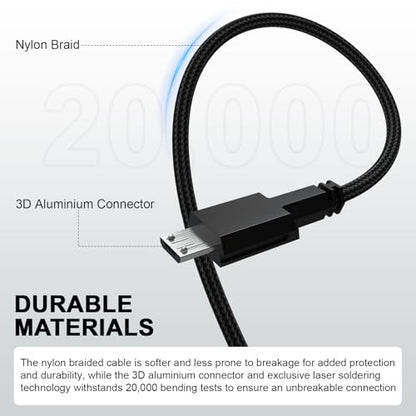 Zosvoses Cable de carga micro USB compatible con Alienware W