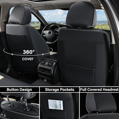 Coverado Fundas de asiento, juego completo de fundas de asie