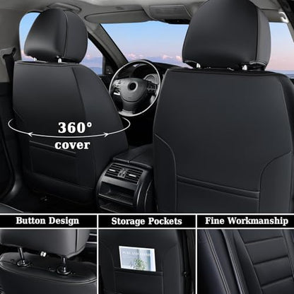 Coverado Juego completo de fundas de asiento de automóvil, c