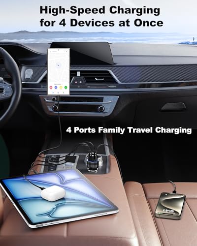 Cargador de coche USB C para iPhone 16/15 Pro Max, cargador