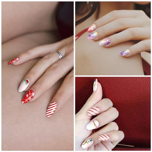 WOKOTO 12 hojas de 168 calcomanías de esmalte de uñas de Nav