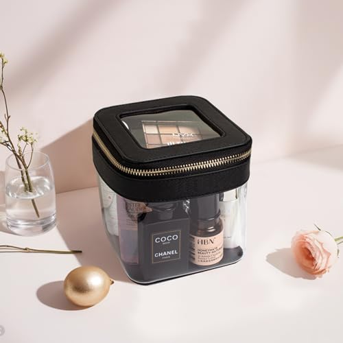 KOTORA Bolsa de maquillaje transparente para mujer, organiza
