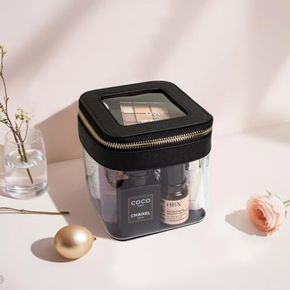 KOTORA Bolsa de maquillaje transparente para mujer, organiza