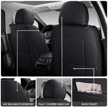 Juego completo de fundas de asiento de automóvil de cuero im