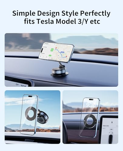 Soporte magnético de teléfono al vacío para automóvil, sopor