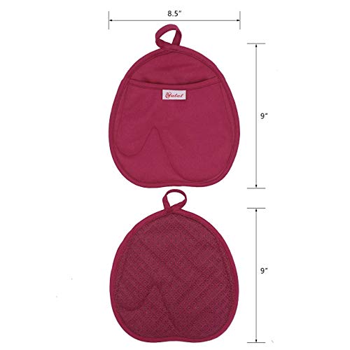Yutat YUTAT - Juego de 4 soportes para ollas y guantes para
