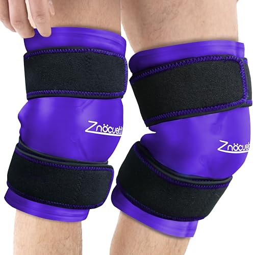 ZNÖCUETÖD Paquete de 2 bolsas de hielo de rodilla mejoradas