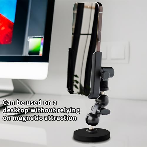 Soporte magnético de metal para teléfono con soporte de grab