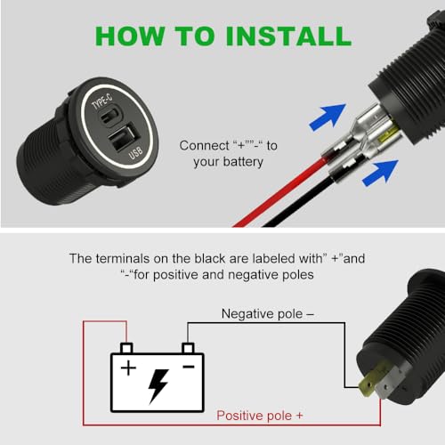 YM1218 USB tipo C 28W cargador rápido impermeable con tapa t
