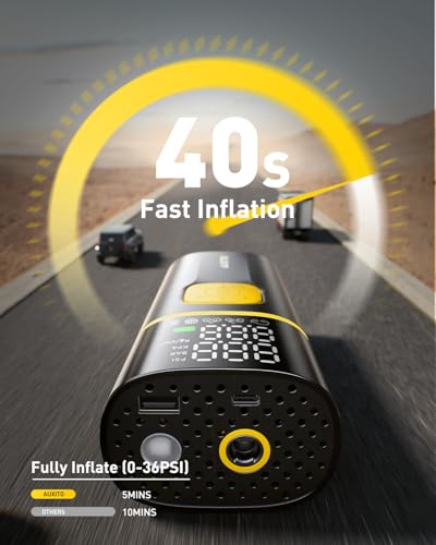AUXITO A502-Inflador de neumáticos Compresor de aire portáti