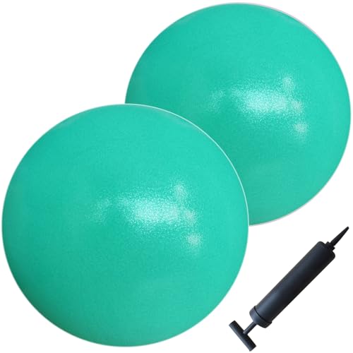 AppleRound 9-inch Pilates Ball with Pump - Small Exercise Ba