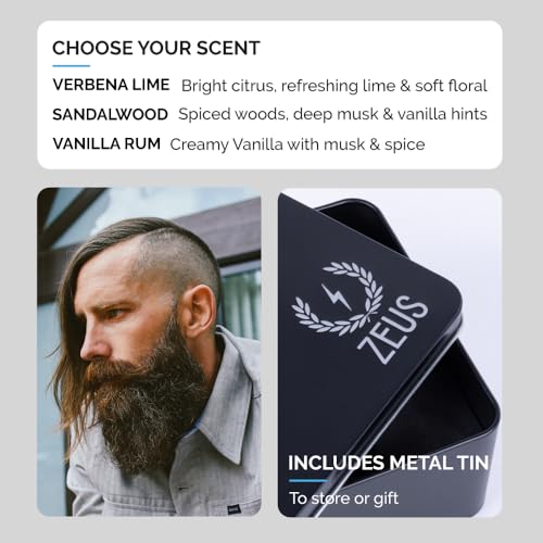 ZEUS Kit de cuidado diario de la barba: lavado con champú y