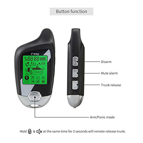 EASYGUARD Sistema de alarma del coche de la manera EC203 2 c