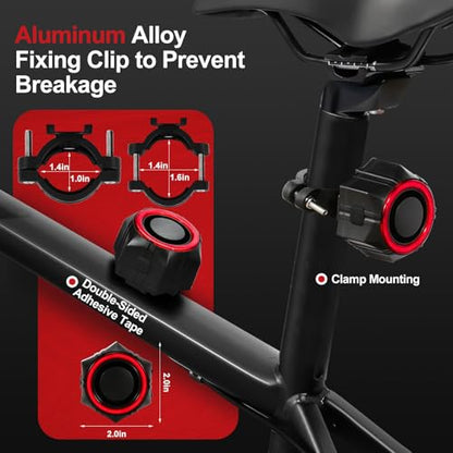 BANGTING Alarmas de bicicleta de 110 dB con control remoto,