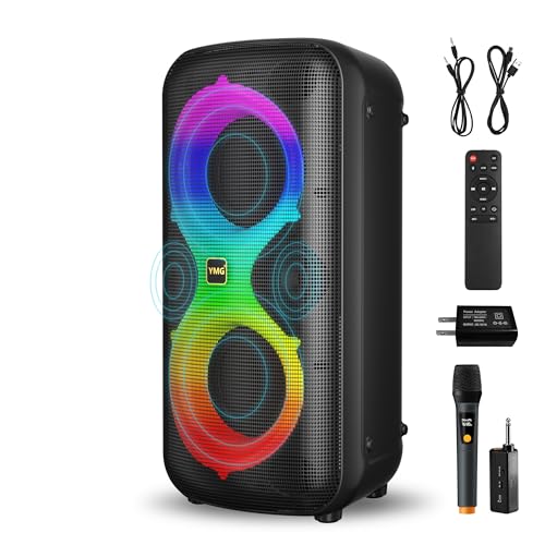 YMG Máquina de karaoke para adultos, altavoz portátil de fie
