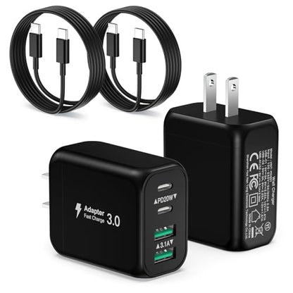 Cargador para iPhone 16/15 Pro Max, paquete de 2 adaptadores