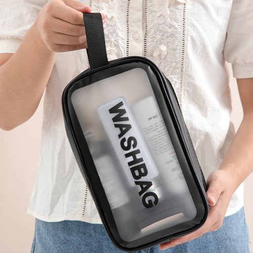 Neceser impermeable mediano, Blanco, Impermeable transparent
