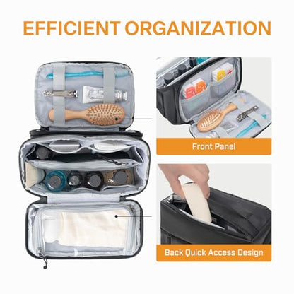 Everfun Neceser compacto para hombres y mujeres de viaje, ki