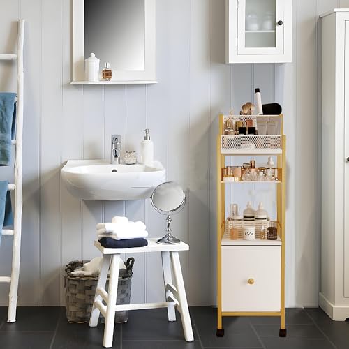 Carrito organizador de maquillaje con cajones, organizadores