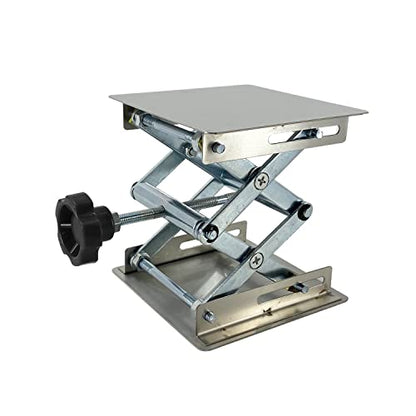 (R) Lab Jack Mesa elevadora de acero inoxidable Mini Scissor