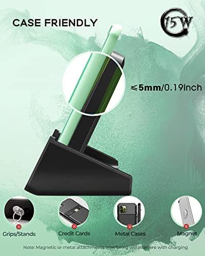 YW YUWISS Cargador inalámbrico, soporte de carga inalámbrico