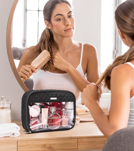 Marvolia Bolsa de maquillaje transparente – Bolsa de aseo tr