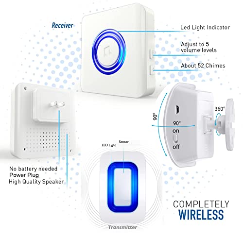 Alarma inalámbrica con sensor de movimiento, alarma para hab