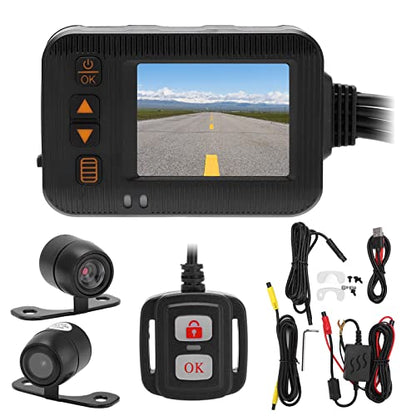 Fydun Cámara de salpicadero de motocicleta, 2 pulgadas, grab