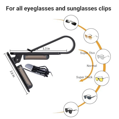Yuoyar Paquete de 2 soportes para lentes de sol con una sola