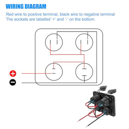Enchufe USB de 12 voltios, accesorio RV de 12 V, panel de in