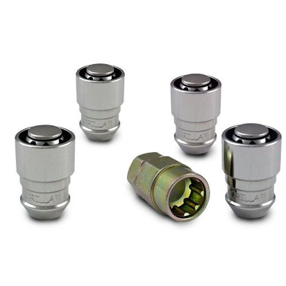 24 tuercas ciegas Gorilla Automotive, Paquete de 4, Cromado