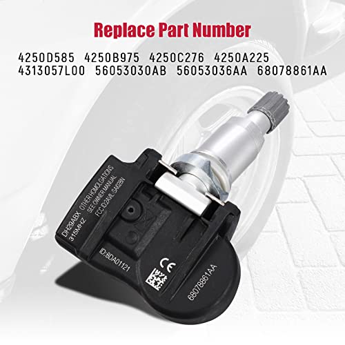 TPMS Sensor de presión de neumáticos 315MHz Sistema de monit