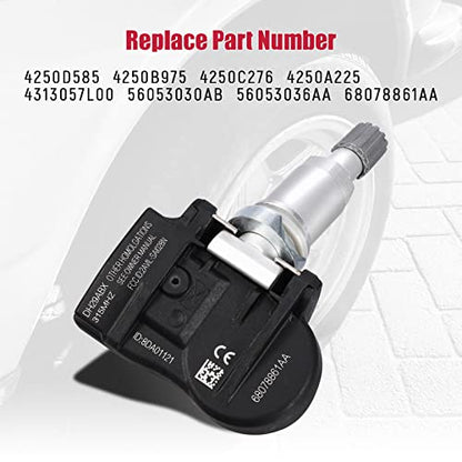 TPMS Sensor de presión de neumáticos 315MHz Sistema de monit