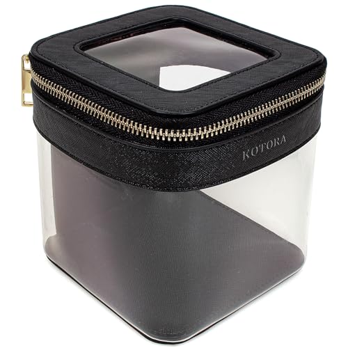 KOTORA Bolsa de maquillaje transparente para mujer, organiza