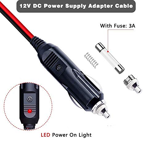 Cable de fuente de alimentación auto del cargador del coche