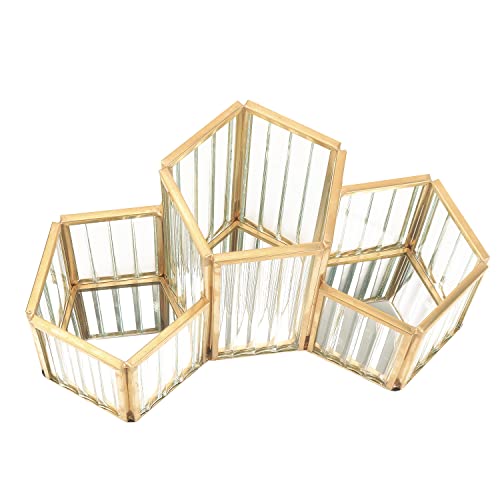 K COOL Organizador de brochas de maquillaje, 3 ranuras de al
