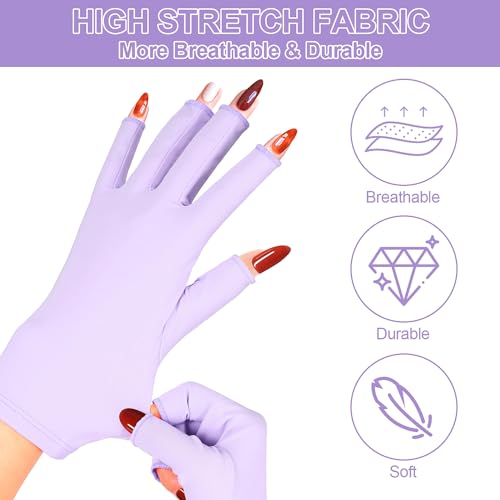chemotex UV Nail Gloves, Professional UPF50+ Protection UV G