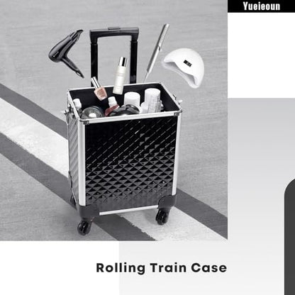 Caja de maquillaje rodante profesional con ruedas Carro de m